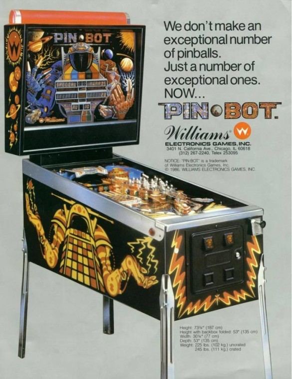 Flippers Williams Pin.Bot 1