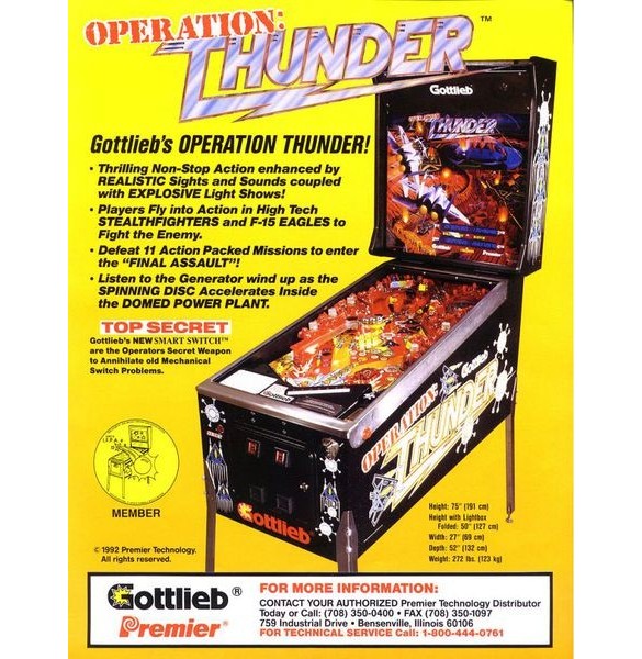 Flippers Gottlieb Operation Thunder 1