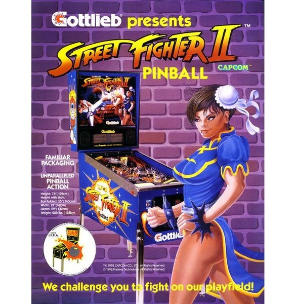 Flippers Gottlieb Street Fighter 2 1