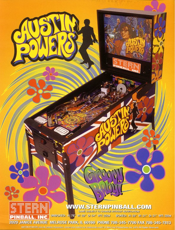Flippers Stern Pinball Austin Powers 3