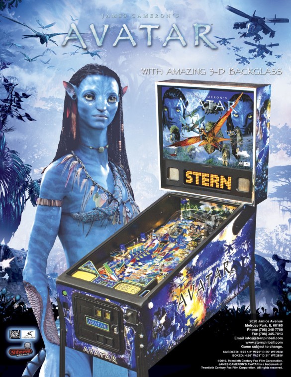Flippers Stern Pinball James Cameron’s Avatar 5