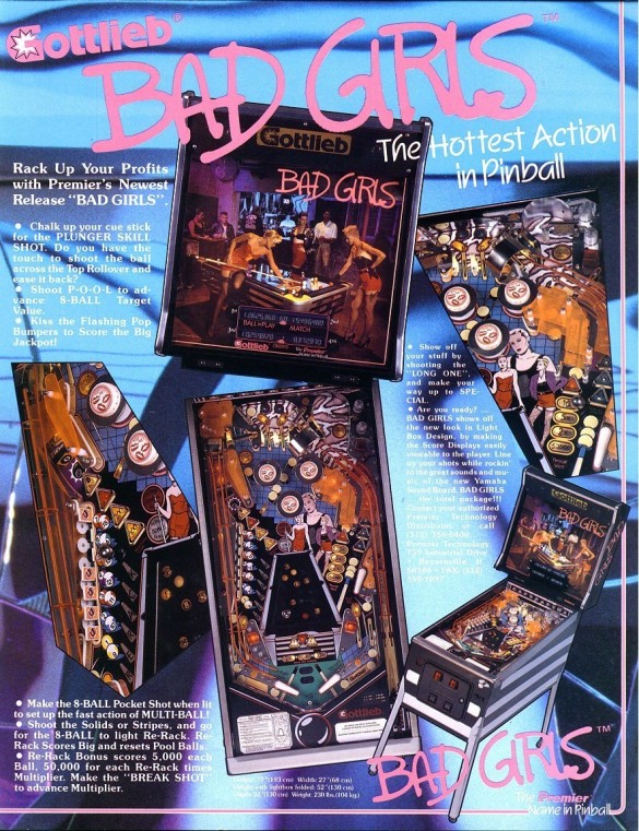 Flippers Gottlieb Bad Girls 4