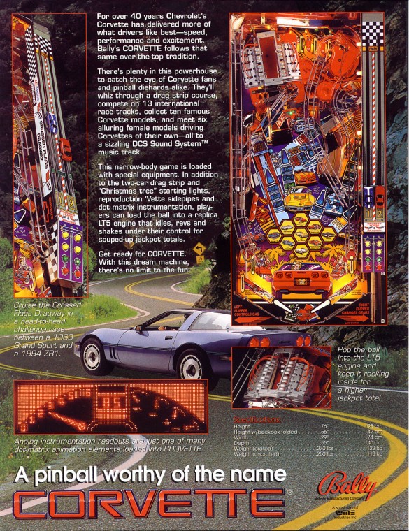 Flippers Bally Corvette 3