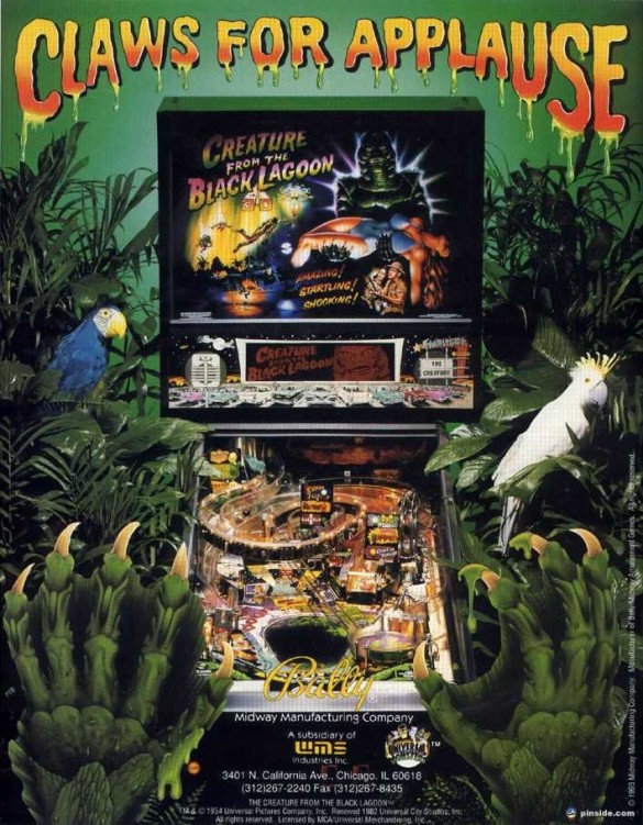 Flippers Bally Creature from the Black Lagoon 8