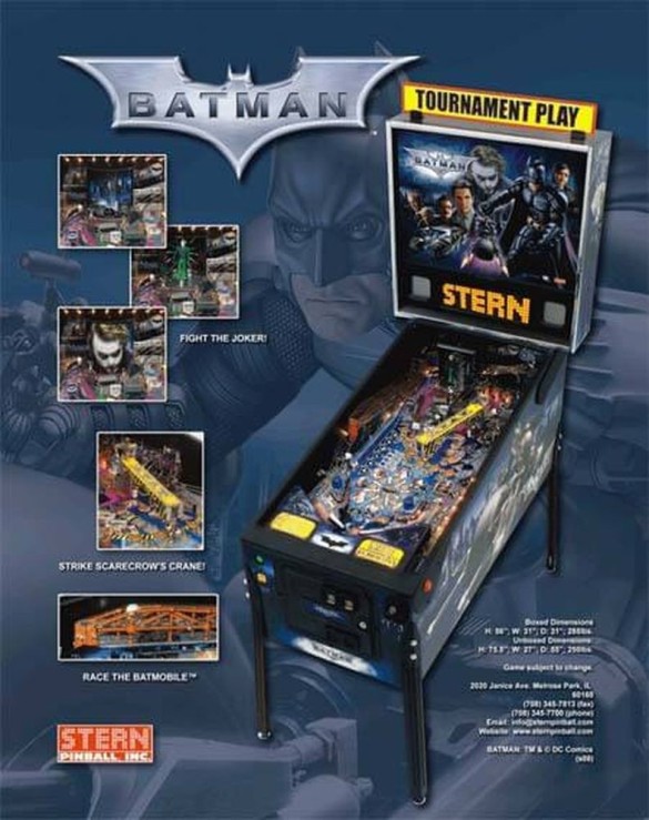 Flippers Stern Pinball Batman (The Dark Knight) 3