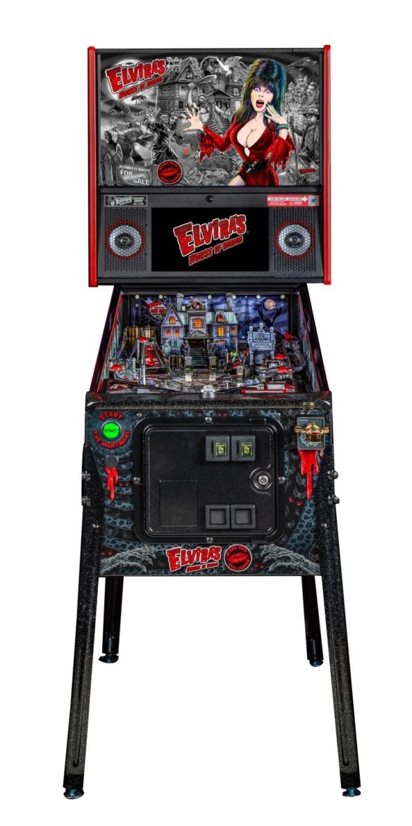 Flippers Stern Pinball Elvira's House of Horrors Blood Red Kiss Edition 4