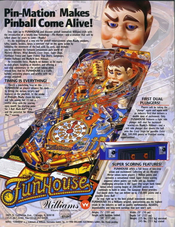 Flippers Williams FunHouse 3