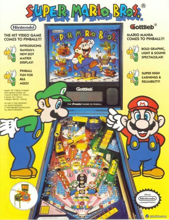 Flippers Gottlieb Super Mario Bros 4