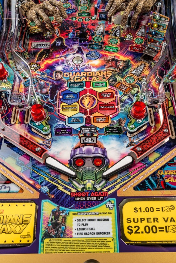 Flippers Stern Pinball Guardians Of The Galaxy Limited Edition (LE) 3