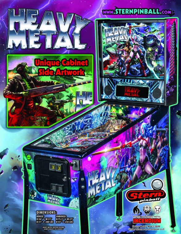 Flippers Stern Pinball Heavy Metal Limited Edition 5