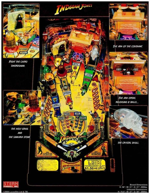 Flippers Stern Pinball Indiana Jones 4