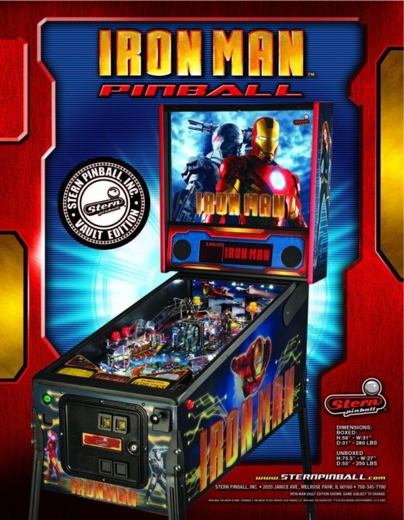 Flippers Stern Pinball Iron Man Vault Edition 8
