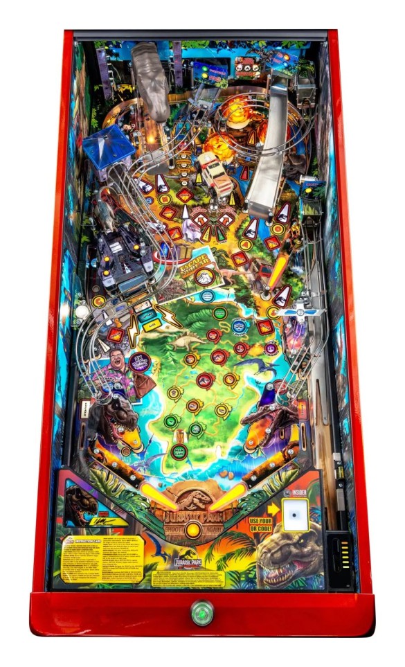 Flippers Stern Pinball Jurassic Park édition 30eme anniversaire 4