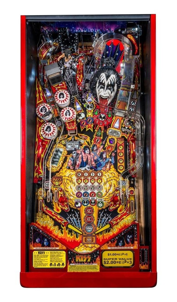 Flippers Stern Pinball Kiss Limited Edition 4