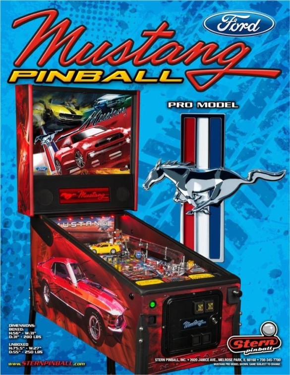 Flippers Stern Pinball Mustang Pro 2