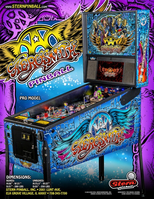 Flippers Stern Pinball Aerosmith Pro 6