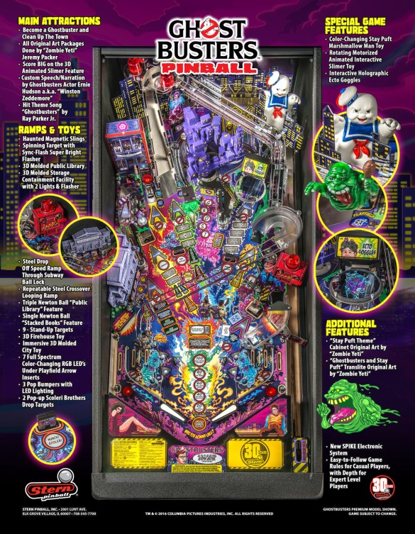 Flippers Stern Pinball Ghostbusters Premium 5