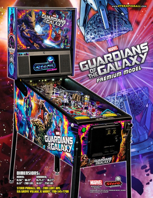 Flippers Stern Pinball Guardians Of The Galaxy Premium 5