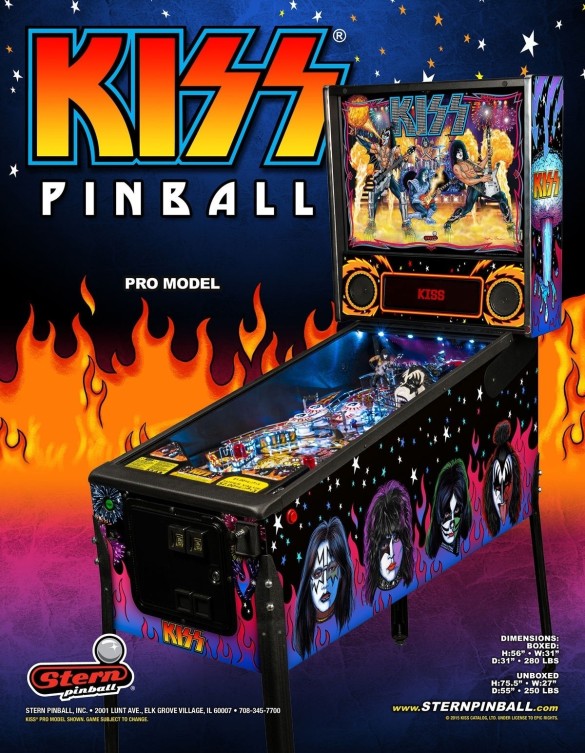 Flippers Stern Pinball Kiss Pro 5