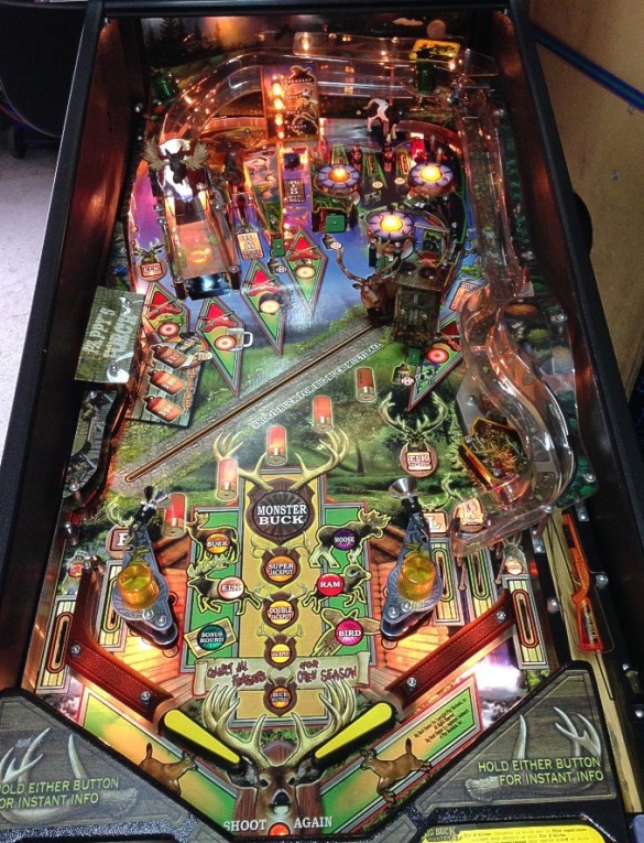 Flippers Stern Pinball Big Buck Hunter Pro 6