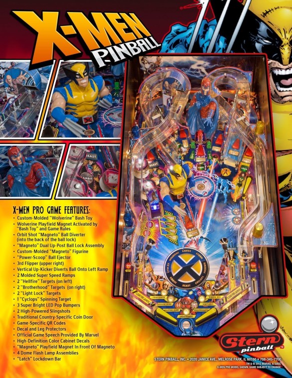 Flippers Stern Pinball X-Men Pro 3