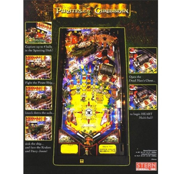 Flippers Stern Pinball Disney's Pirates of the Caribbean 2
