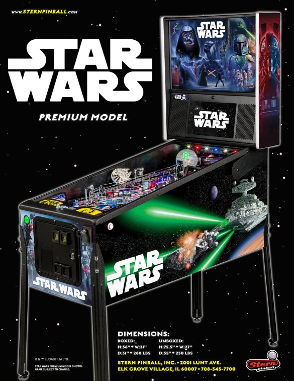 Flippers Stern Pinball Star Wars Premium 8