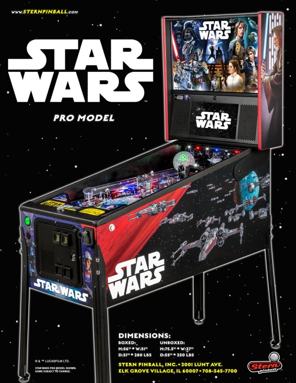 Flippers Stern Pinball Star Wars Pro 7