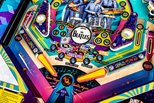 Flippers Stern Pinball The Beatles Gold Edition 9