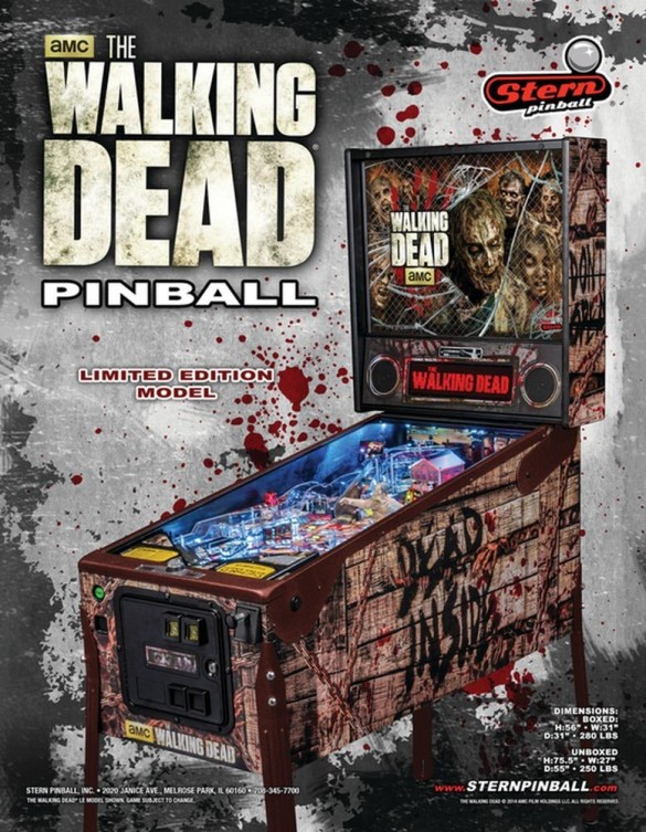 Flippers Stern Pinball "The Walking Dead Limited Edition 2