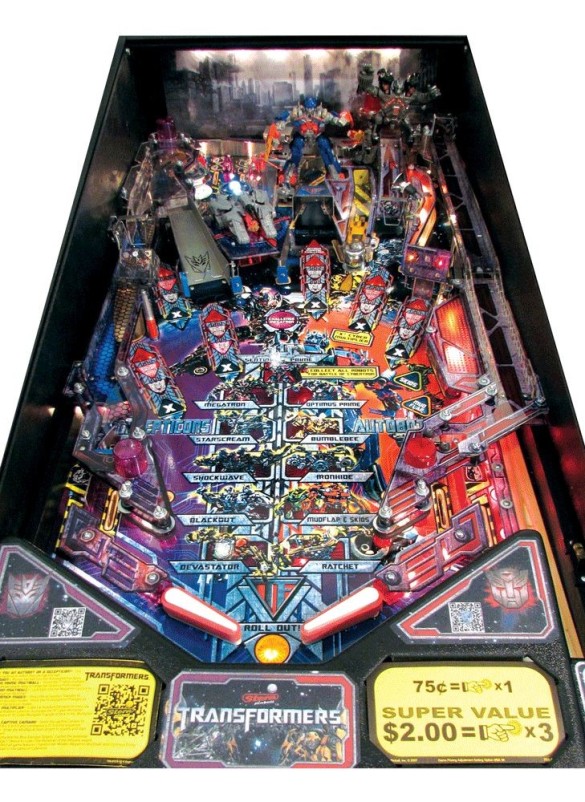 Flippers Stern Pinball Transformers Pro 4