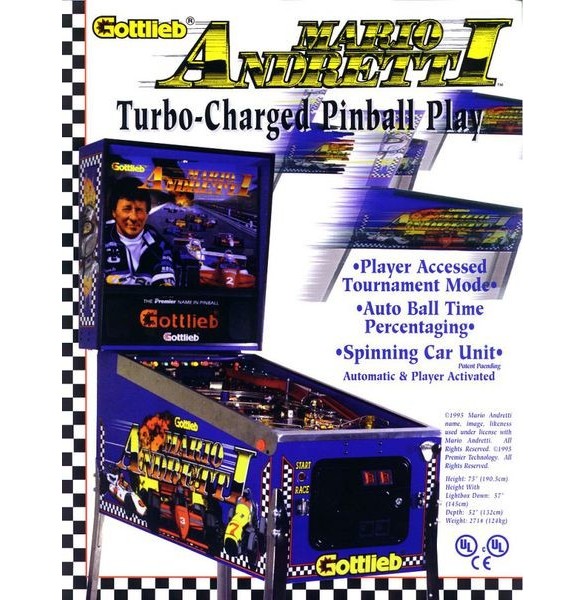 Flippers Gottlieb Mario Andretti 2