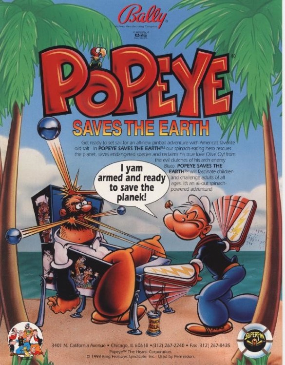 Flippers Bally Popeye 4