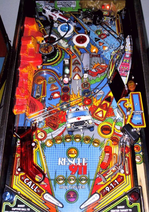 Flippers Gottlieb Rescue 911 5